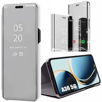 Image de Coque pour Samsung Galaxy A36 5G, Protection Intégrale Effet Miroir Elégante Anti-Rayures - Argenté