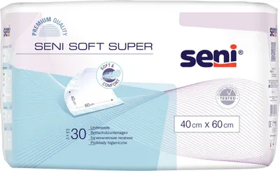 Zdjęcie produktu dla Podkłady Seni Soft Super 40 x 60 30 sztuk