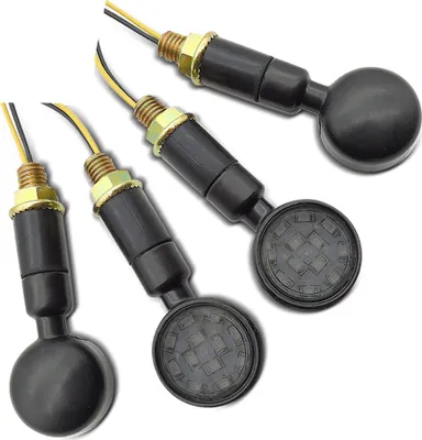 Obrázok produktu pre sada 2 LED indikátorov motocyklov # RV299 s ECE 2 kusy tónované čierne