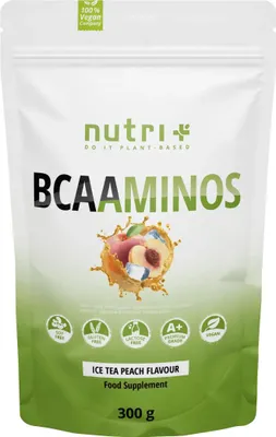 Produktbild von Nutri+ BCAAminos Pulver 300g Eistee-Pfirsich