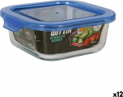 Produktbild von Lunchbox Quttin Blau 14 x 14 x 5,5 cm (12 Stück)