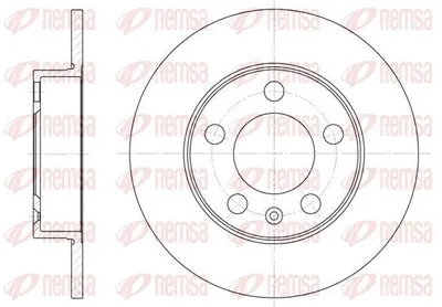 Produktbild von 2x REMSA Bremsscheibe 6547.00 hinten für VW Golf IV Schrägheck (1J1) POLO (9N_)