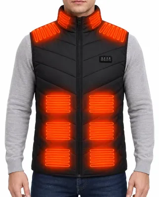 Productafbeelding van Currero Verwarmde Bodywarmer Mannen Zwart XL