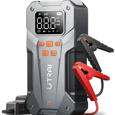 Produktbild von Auto-Starthilfe - 5000A Autobatterie-Starthilfe mit Luftpumpe - 12 V - 150 PSI - Für Benzin- und Dieselmotoren bis 10 l - 8000–10000 mAh