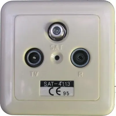 Produktbild von PÖTZELSBERGER SAT-Durchgangsdose 14dB m.Aufputzrahmen SAT 4110SW