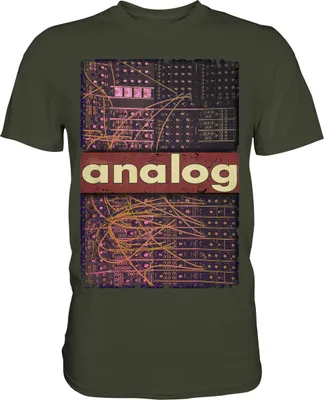 Produktbild von Analog Modular Synthesizer Retro Synth Produzent T-Shirt – Urban Khaki / XXL