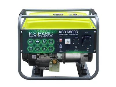 Immagine prodotto di KS BASIC 6500C Generatore di corrente a benzina, gruppo elettrogeno di emergenza da 5500 Watt
