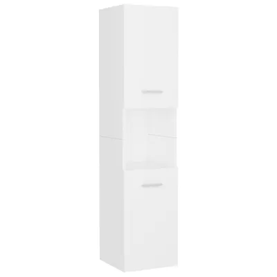 Produktbild von vidaXL Badezimmerschrank Weiß 30x30x130 cm Holzwerkstoff
