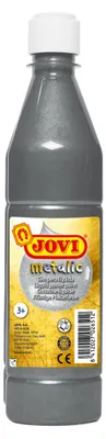 Obrázek produktu pro JOVI temperová barva metalická 500ml v lahvi stříbrná
