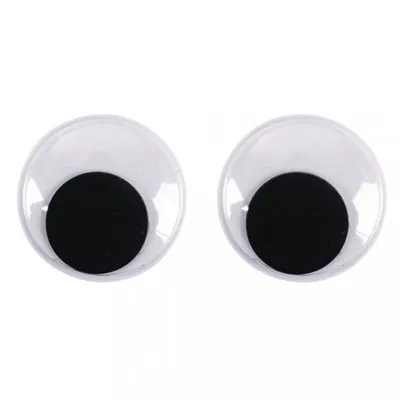 Image de Yeux branlants ronds pupille mobile diamètre 18mm 10 pièces
