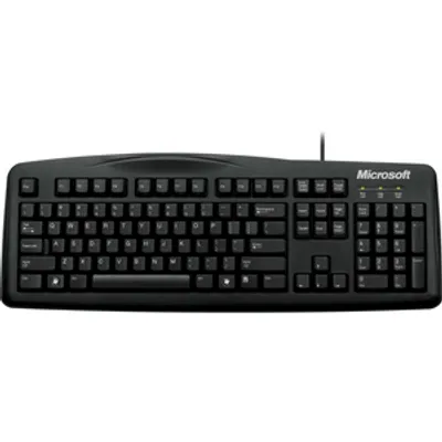 Produktbild von Microsoft Wired Keyboard 200, USB, Schwarz, 1,8 m, -10 - 50 °C, -30 - 60 °C, -22 - 140%