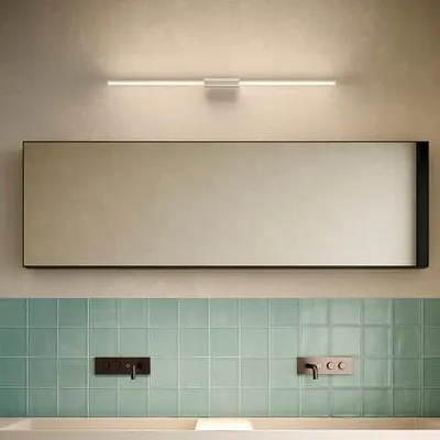 Produktbild von Brillante 12-W-LED-Linearwand- und Deckenleuchte, Farbe: Schwarz, zylindrischer Polycarbonat-Diffusor, für horizontale und vertikale Montage