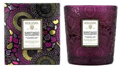 Imagen del producto de Voluspa Japonica Santiago Huckleberry, vela aromática clásica, 255g