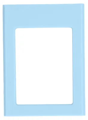Produktbild von 7,6 cm magnetische Bilderrahmen zum Selbermachen, leistungsstarker Magnet, spleißbarer kleiner Fotorahmen für Sofortbildkamera-Minifotos, Blau