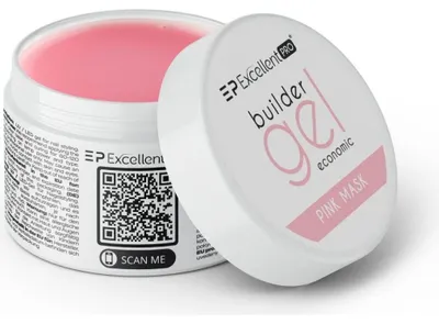 Obrázek produktu pro Excellent PRO | Build-Up Gel Pink - 50g - Samonivelační - Ideální pro Francouze a baby boomers