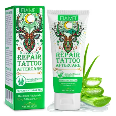 Produktbild von Tattoocreme Tattoopflege Pflegecreme Aftercare Tattoo Balm Gel Tägliche Pflege Creme 60ml