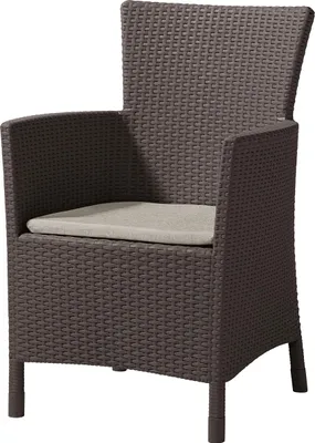Obrázek produktu pro Zahradní křeslo Keter Iowa - 62 x 60 x 89 cm - hnědá / béžová