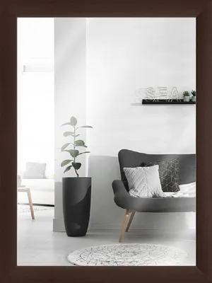 Produktbild von MendeFrames H220 Wandspiegel Nussbaum 60x80 cm