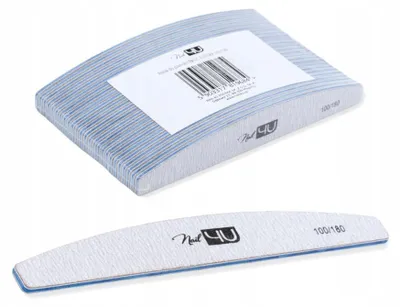 Produktbild von Nail4U Basic Nagelfeile Halbmond 100/180 25 Stück