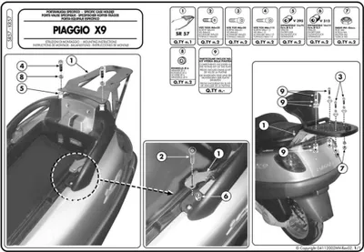 Immagine prodotto di Portapacchi Monolock GIVI SR57 senza piastra