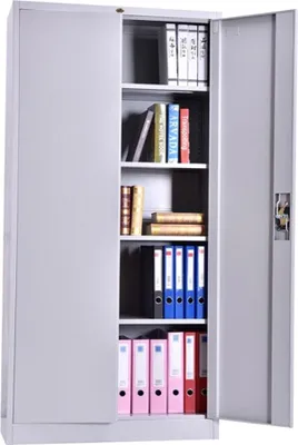 Produktbild von Profirst Stahlbüroschrank Bausatz Zylinderschloss lichtgrau