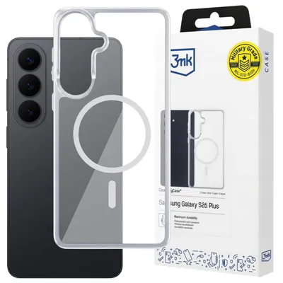 Produktbild von Transparente Magnethülle für das Samsung Galaxy S26, robuste Schutzhülle mit Kameraschutz – 3mk Armor MagCase