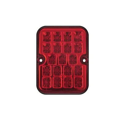 Productafbeelding van AS 1 x Mistachterlicht, 19 LED, 12V, 100x81mm, mistlicht, achterlicht, aanhanger/caravan, ROOD, AS