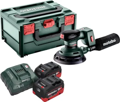 Zdjęcie produktu dla Akumulatorowa szlifierka mimośrodowa Metabo SXA 18 LTX 150 BL 18 V 150 mm bezszczotkowa + 2x akumulator LiHD 5,5 Ah + ładowarka + metaBOX