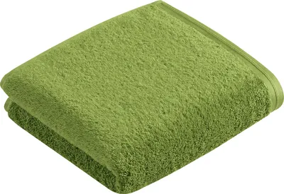 Produktbild von VOSSEN Vegan Life, Grün, Einfarbig, Baumwolle, 50 x 100 cm, Maschinenwäsche