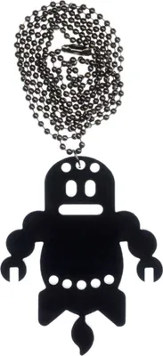 Produktbild von Monster Figur Kette Halskette Miniblings gelasert Acrylglas 80cm schwarz