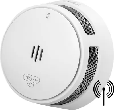 Produktbild von SAVS S10-W Drahtlos vernetzbarer Rauchmelder - LinkSmart® - 10 Jahre Batterie - Optionales WLAN - Infrarotsensor - Brandmelder