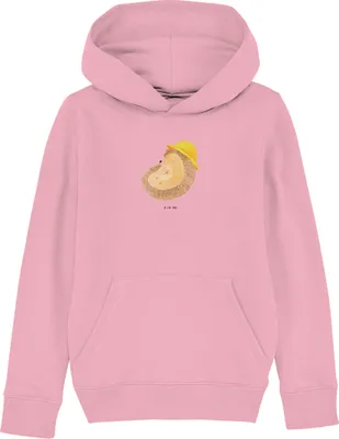 Produktbild von Mr. & Mrs. Panda Kinderpullover Igel Beten 5-6 Jahre (110/116) - Baumwolle Pink - Geschenk, Sonnenhut, Genießen, Sweatshirt, Leben, Dankbarkeit, Kapuzenpullover, Gott