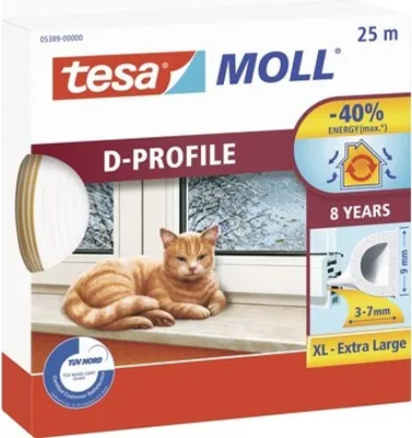 Zdjęcie produktu dla Uszczelka okienna Economy gumowa D biała 20 + 5m