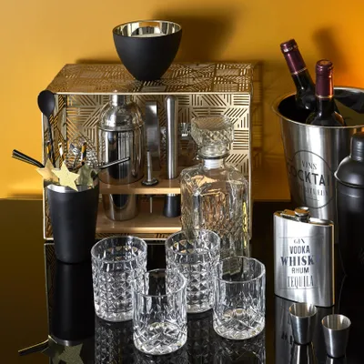 Image de Coffret A Cocktail 4 Accessoires Noirs
