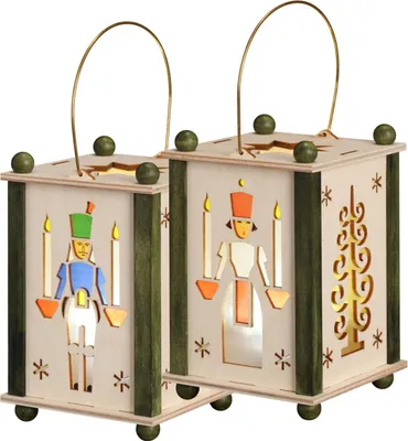 Produktbild von Laterne Engel & Bergmann (21cm) von Seiffener Volkskunst