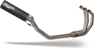 Zdjęcie produktu dla Kompletny czarny układ wydechowy GPR Hochm3 z katalizatorem do Triumph Tiger Sport 660