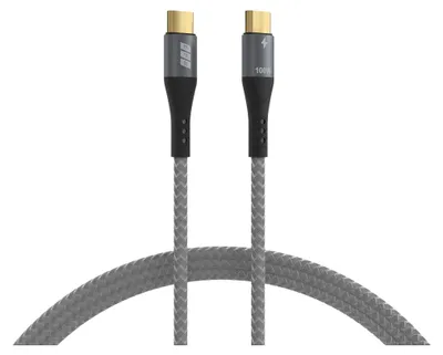 Produktbild von EFB USB-C Kabel 100W PD 3.0 5A E-Marker Chip 3m grau