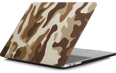 Produktbild von Mobigear Design Schutzhülle für MacBook Pro 16 Zoll (2019-2020), Hartschale, Modell A2141, Design: Wüstencamouflage