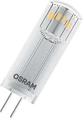Produktbild von OSRAM BASE LED žárovka PIN, kolíčková žárovka s paticí G4, 1,80 W, náhrada za 20W žárovku, čirá, teplá bílá (2700K), balení 3 ks