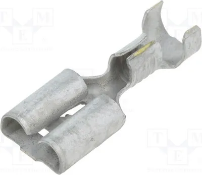 Produktbild von 3x Verbinder: flach weiblich 0,8mm 1÷2,5mm2 6,3mm  für Leitungen 6-160449-5 isoliert(