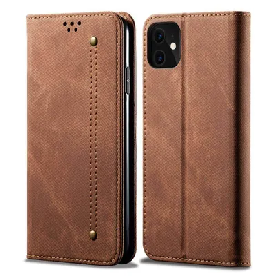 Obrázek produktu pro iPhone 11 Pouzdro, Kožené Peněženkové Pouzdro s Magnetickým Uzavíráním a Pouzdro s Funkcí Stojánku pro iPhone 11 Hnědý