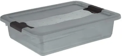 Image de keeeper 1042982700000 keeeper boîte de rangement "cornelia", 28 litres, crystal-grey