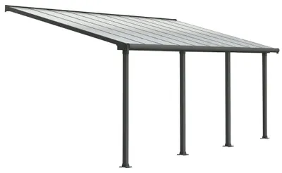 Produktbild von Palram - Canopia Aluminium Terrassenüberdachung Olympia Anthrazit 300x619x305 cm