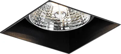 Produktbild von QAZQA - Modern Moderner Einbaustrahler schwarz GU10 AR70 ohne Rand - Oneon I Wohnzimmer I Schlafzimmer - Stahl Quadratisch - LED geeignet GU10