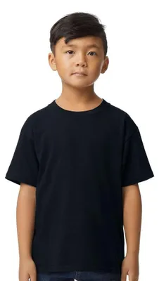Produktbild von Gildan - T-Shirt Weiche Haptik für Kinder LT514 (XL) (Pechschwarz)
