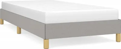 Obrázek produktu pro vidaXL Rám postele bez matrace světle šedý 90x200 cm látka