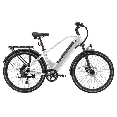 Produktbild von PiXELPiLOT 26 Zoll E Bike, Trekking E-Bike mit 250W Heckmotor, 36V 14,5Ah 522Wh Akku, Shimano 7-Gang, bis 75 km, Scheibenbremsen, Federgabel