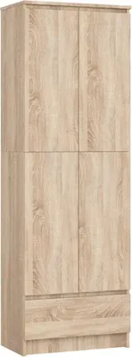 Immagine prodotto di Armadio a due ante con cassetto 60 cm VALESTRA - rovere sonoma