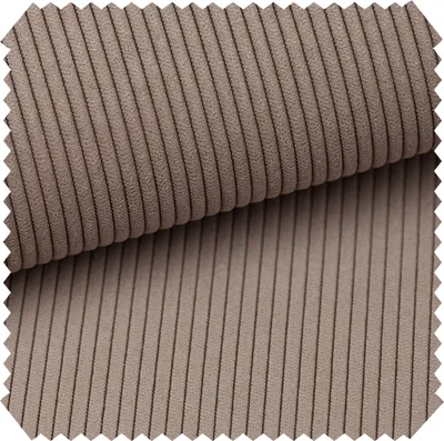 Produktbild von novely® ONTRE - Samtiger Polsterstoff in Feincord-Optik - Robuster Möbelstoff - Pflegeleichte Meterware 1 lfm - Farbe: 21 Graubeige