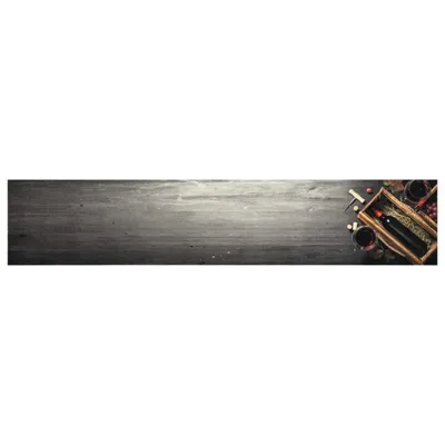 Produktbild von vidaXL Küchenteppich Waschbar Weinflasche 60x300 cm Samt